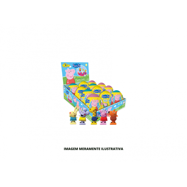 BALA - RICLAN - EM PO OVO SURPRESA GOPLAY PEPPA PIG MORANGO - DP12